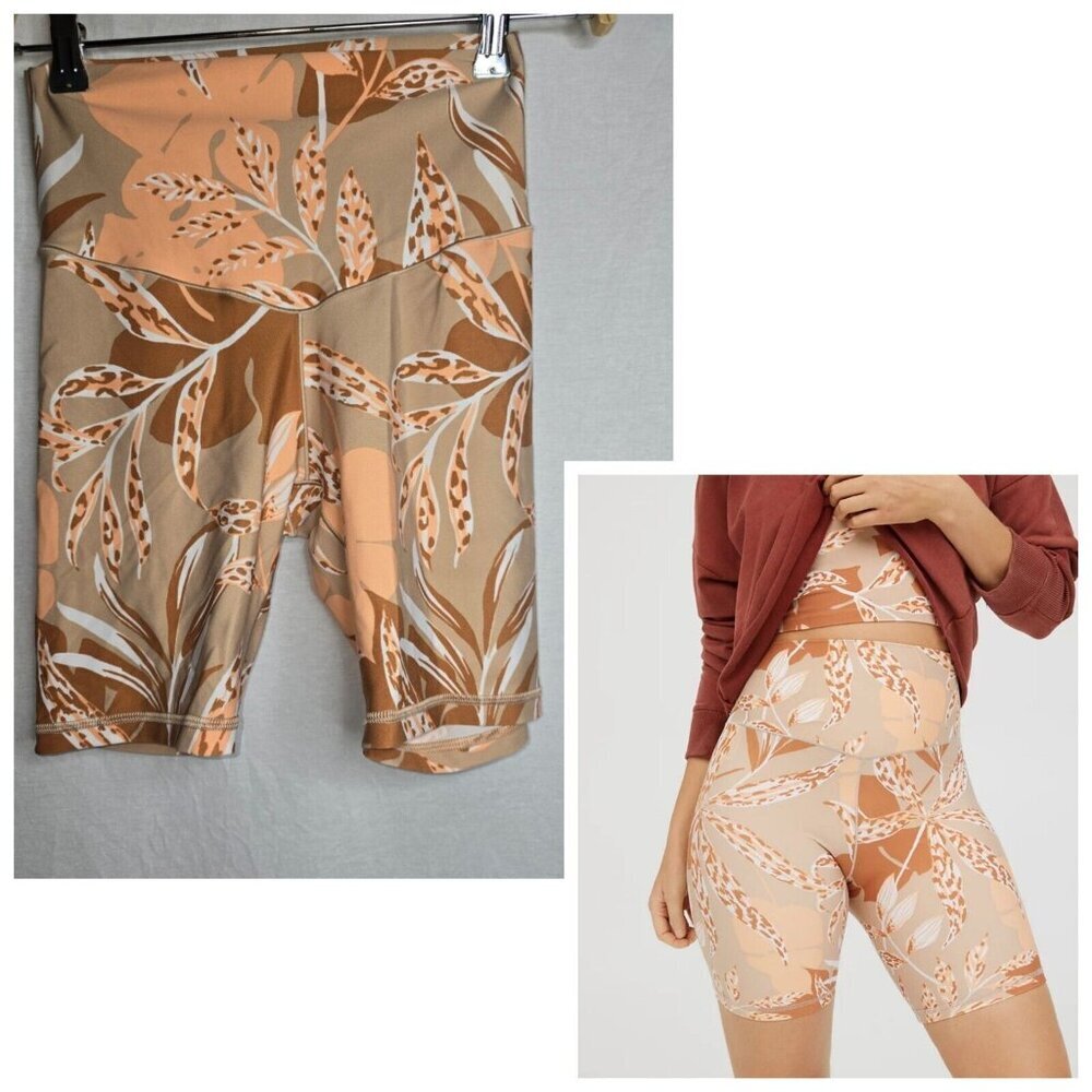 Offline by Aerie Women Real Me High Waisted Bike Short Apricot Wash- Medium